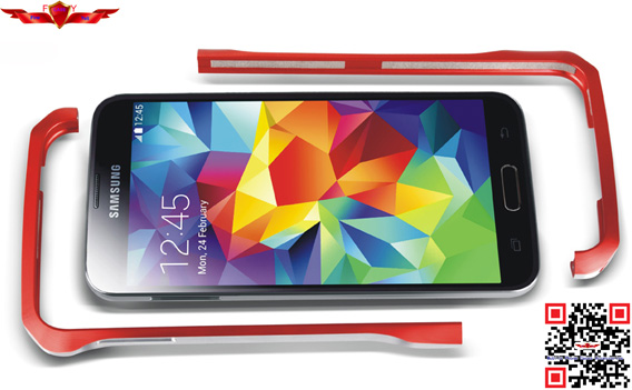 Unique Fashion Design Import Aluminum CNC Processing Bumper For Samsung Galaxy S5