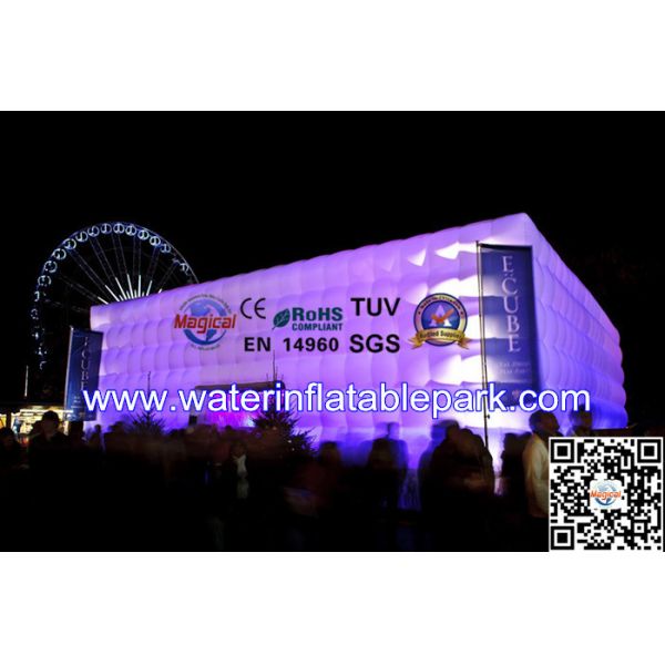 Party Inflatable Lighting Tent With Light / Large Light Tent 20m x 10m x 5m