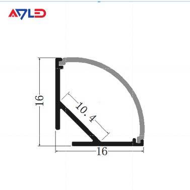 10.4mm Wide Aluminium Profile For Led Strips Light Modern Design Aluminium Profile Led