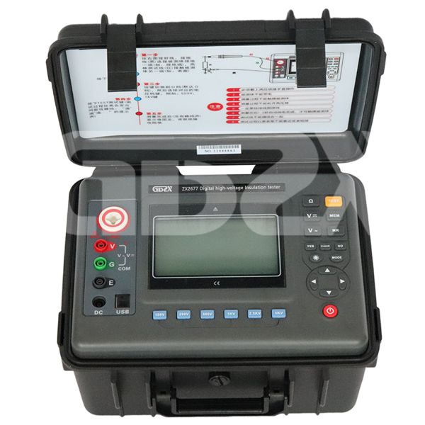 ZX2677 High Resolution 5000V/2000GΩ Digital High-Voltage Insulation Tester