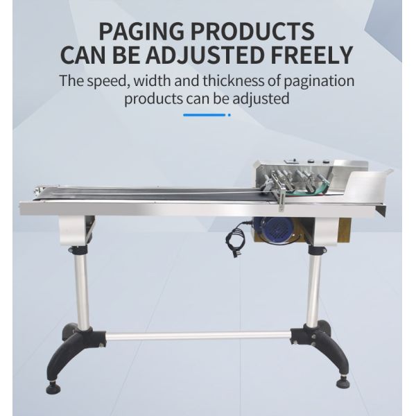 PVC Plastic Conveyor Paging Machine Friction Feeder with Up and Down Transportation