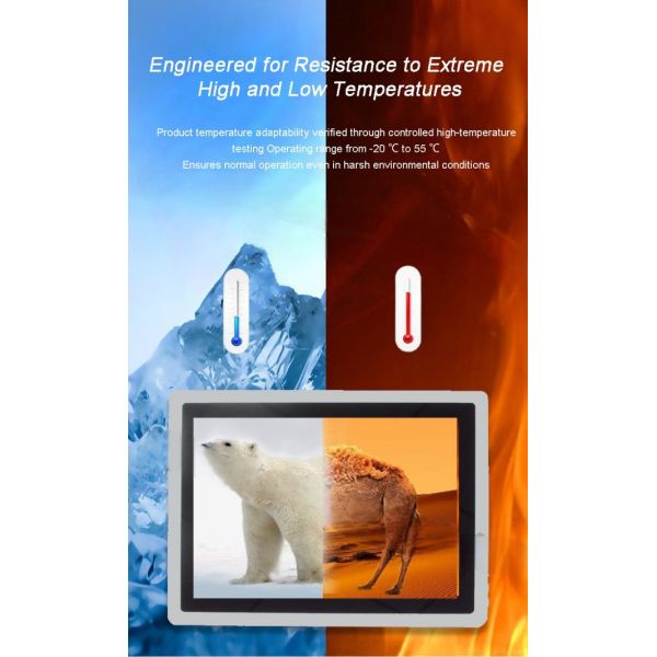 21.5 Inch Embedded Fully Enclosed Touch Displays for HMI Automation Smart Home Waterproof Dustproof