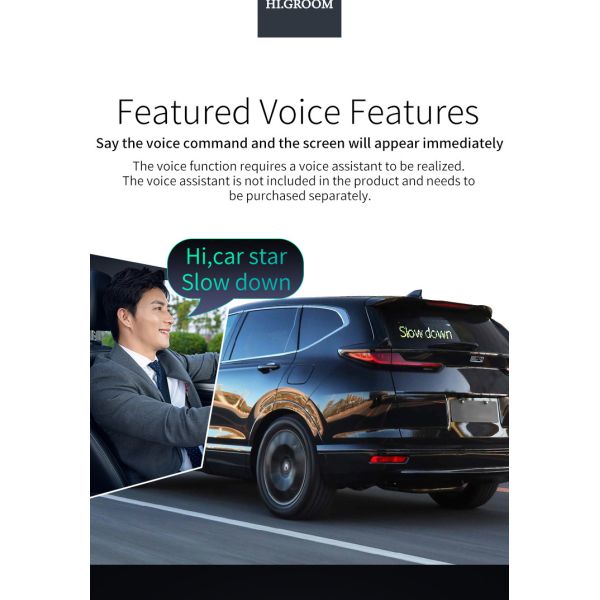 IP64 Interactive Car Led Screen For Advertising And Safety Alerts Holiday Greetings