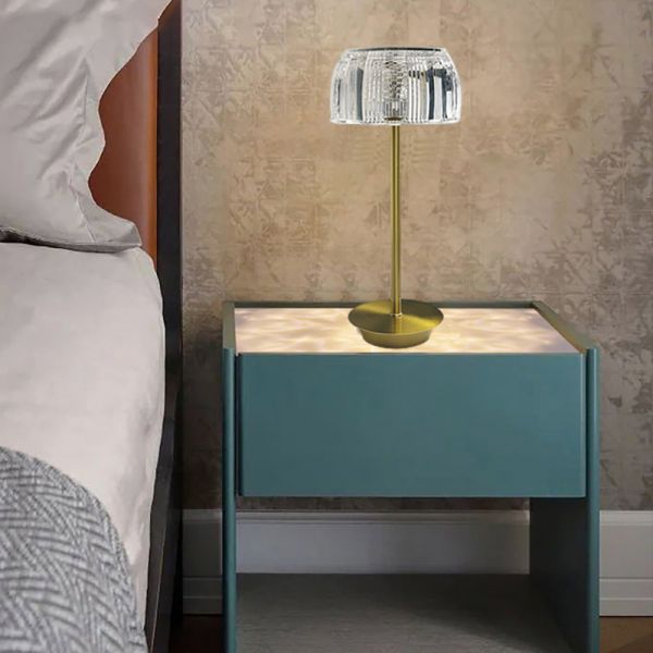 Home Decor Dimmable Bedside Touch Metal LED Table Lamp Restaurant Bar