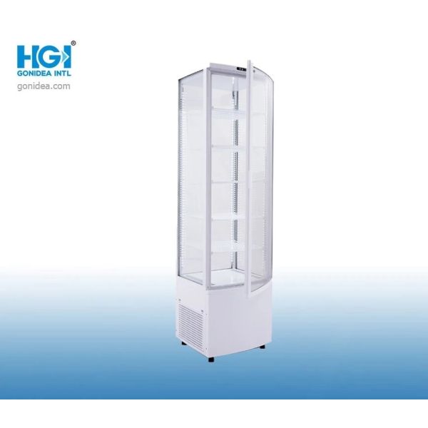 238L Counter Top Glass Display Fridge Floor Standing Commercial