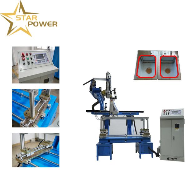 CNC Controlled Sink Panel Welding Machine with Seamless Welding and Precision Alignment for Kitchen Sinks
