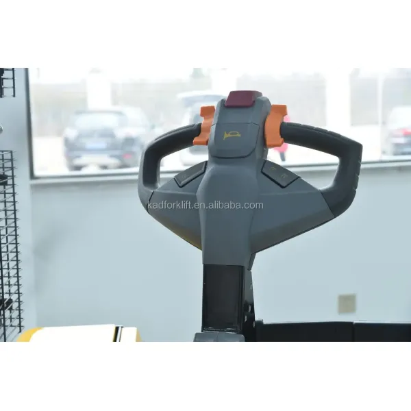 KAD Customized Electric Pallet Stacker with 850mm Fork Width 1738/2099mm Turning Radius and 500mm Load Center
