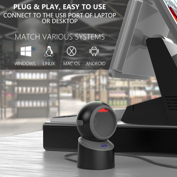 A SD5631 Vending Machine Barcode Reader Payment Omnidirectional Qr Reader 1d 2d Qr Code Wired Auto Barcode Scanner