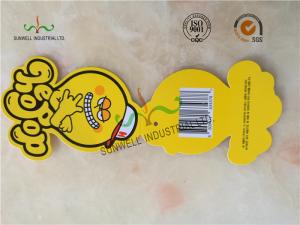 Buy cheap Personalized Yellow Octopus Swing Tags Glossy Varnishing Finished 2 Side product