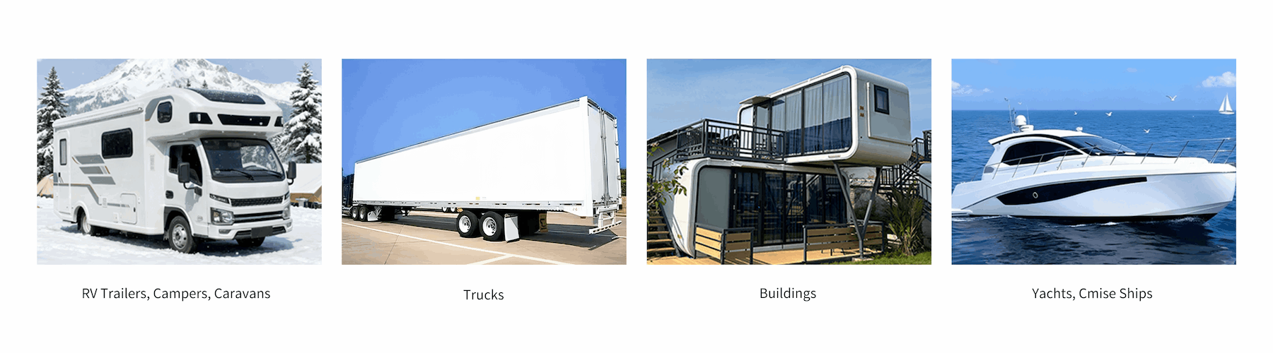 Special High Gloss FRP Flat Sheet For Refrigerated Trucks 90-96° Mirror Finish 3500mm Extra Wide