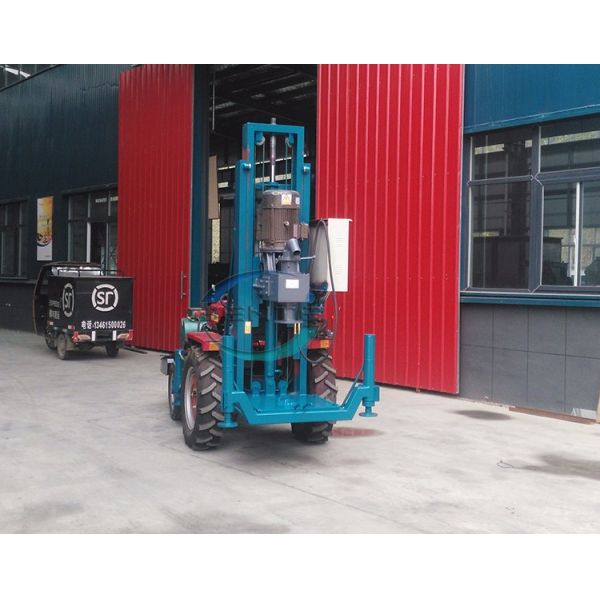 Trailer mounted water well rig drilling machine portable / water drilling rigs for sale/mud pump for drilling