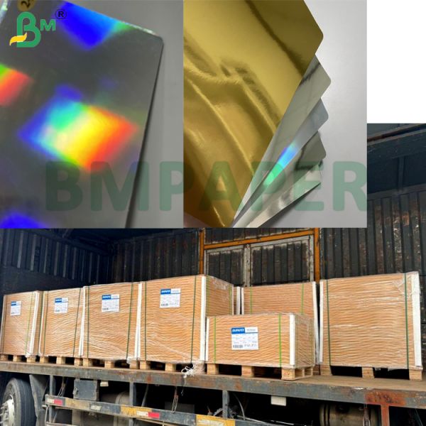 300gsm Printability Scratch - Resistant Luxury Metallic Paperboard for Gift Boxes Cosmetic packaging