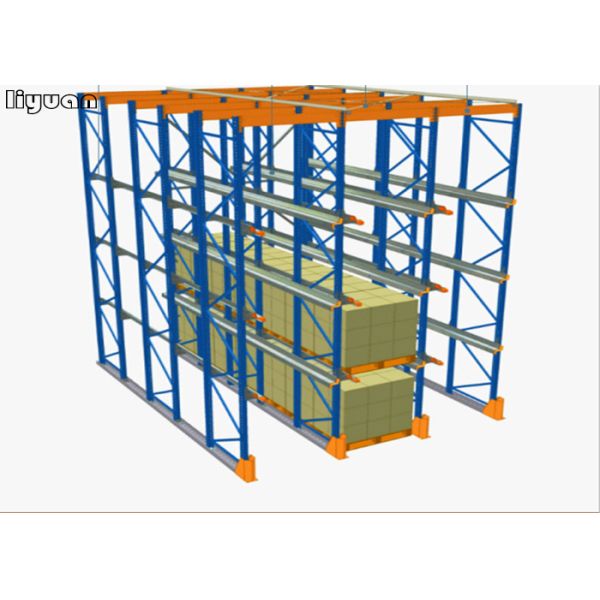 High Density Very Narrow Aisle Racking Storehouse Galvanized Surface Accessories Included