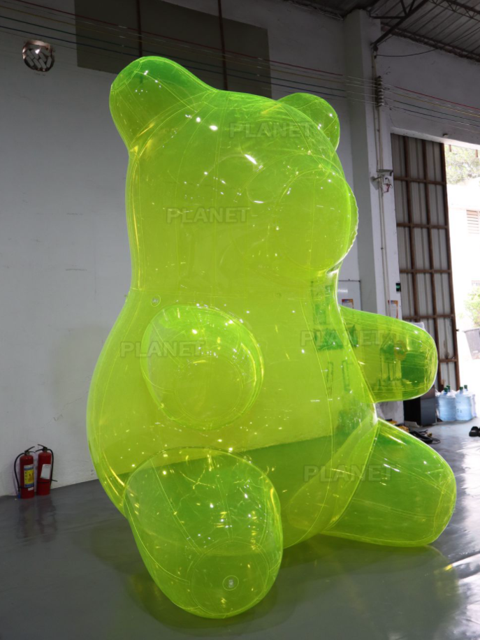 Giant Inflatable Teddy Bear Air Filled Sculpture Blow up Cartoon Model Indoor Yard Party Decoration