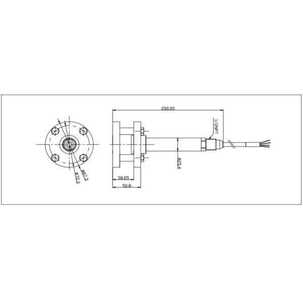 BH-WS flange Fuel level sensor