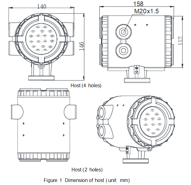 External Attached Level Gauges With HART Output For Industrial Horizontal Tank Level Monitoring