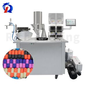 Buy cheap Double Loader Semi Automatic Small Scale Capsule Filling Encapsulating Machine product