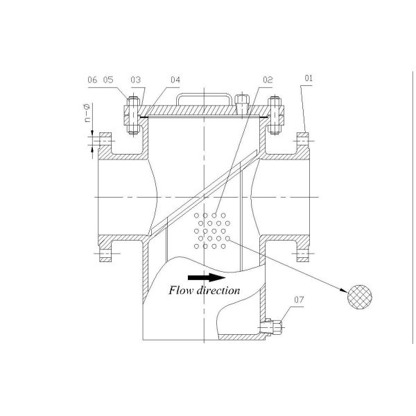 API Simplex Pipeline Basket Strainer Flange Type Screen Stainless Steel For Liquid