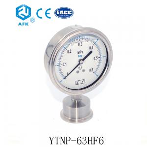 Buy cheap 63mm Stainless Steel Sanitary Oil Filled Pressure Gauge product