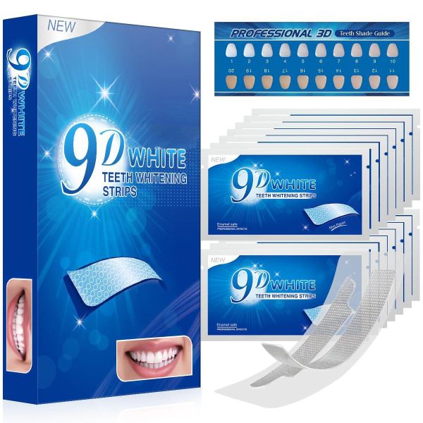 Quality 9D Whitening Strips For Sensitive Teeth Professional Enamel Safe Formula 14Pairs 28Strip for sale
