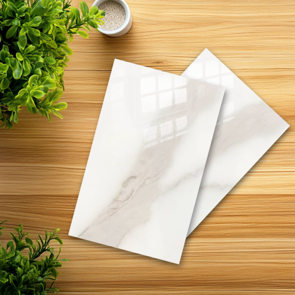 Fireproof Stone Marble Finish Aluminum Composite Panel WithWhite Black Stripes Acp Construction Pvdf Coating