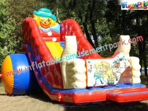 Buy cheap Kids Outdoor Playground Funny Game Inflatable Slide Equipment for rent, commercial product