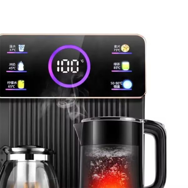 Instant Tea Bar Machine Remote Control Voice Controlled Water Bucket Cooling Vertical Water Bar Machine Water Dispenser
