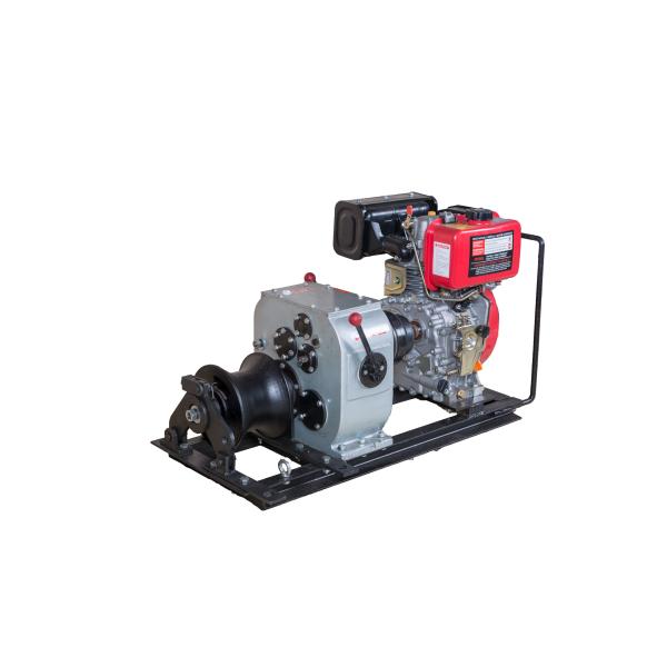 3 Ton Air Cooled Diesel Cable Winch With Shaft Driven Low Noise