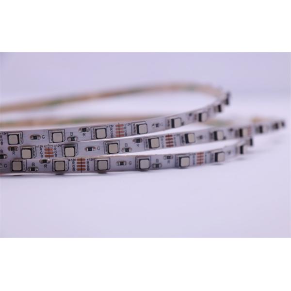 Slim 4mm Width RGB Flexible LED Strip Lights 3535 72Led / M For Architectural Decoration