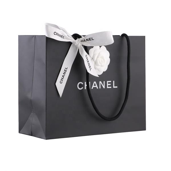 Biodegradable 250gsm C1S Paper Cosmetic Shopping Bag