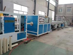 China 16 - 63mm  PVC Pipe Making Machine With Twin Screw Extruder on sale