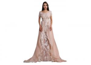 Buy cheap Beauty Design Lace Wedding Dress , Short Sleeve Saudi Arabic Simple Wedding Dresses product
