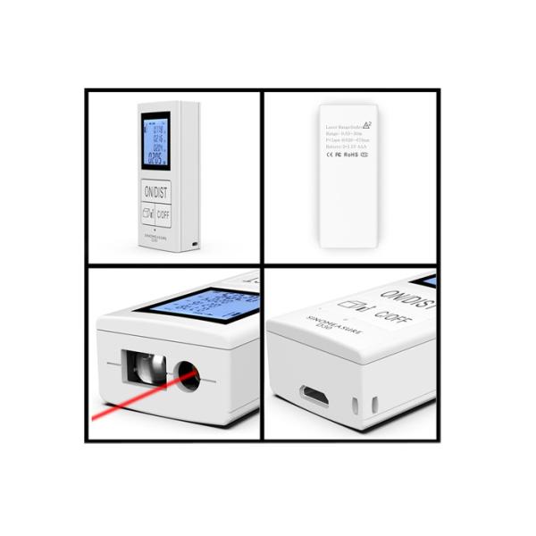 Hand Held High - Precision 2mm Electronic Distance Metre For Measuring Distance