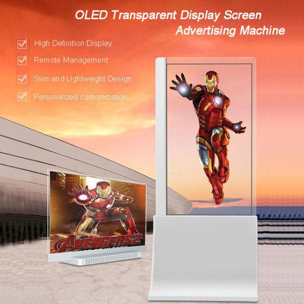 Museums 55 Inch Transparent OLED Customizable Transparent OLED Display Price
