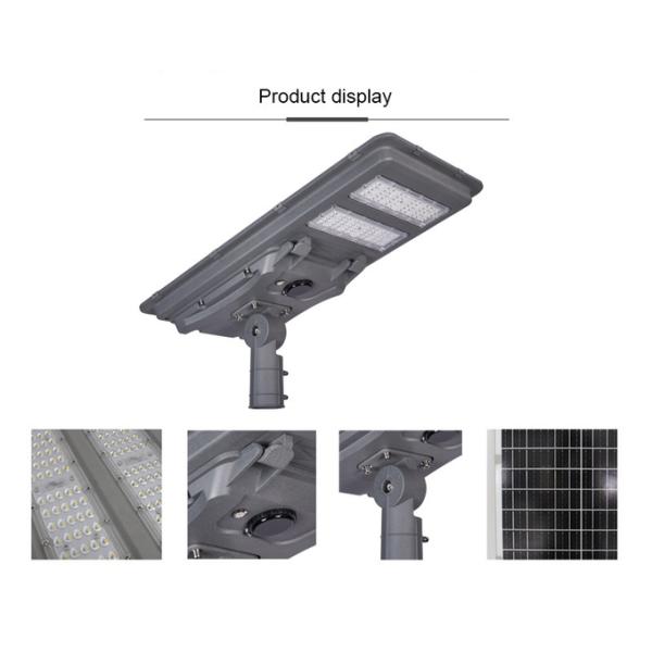 All in One Integrated Solar LED Street Light with Auto Dimming in Smart Cities