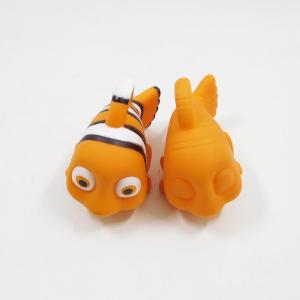 Buy cheap Eco-friendly Soft PVC yellow fish shape baby bath toy safe for baby product
