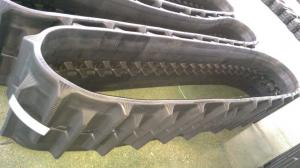 Buy cheap Black Rubber Kubota Replacement Tracks , Flexible Harvester Rubber Tracks KB350x90x58 for Kubota product