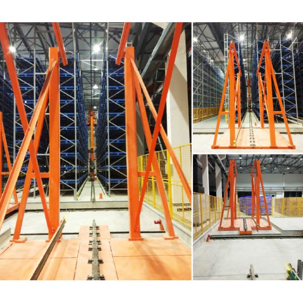 Single Deep pallet Stacker Crane ASRS, Floor Supported SRM(Storage Retrieval Machine), Automatic Storage And Retrieval System,Automation Logistics