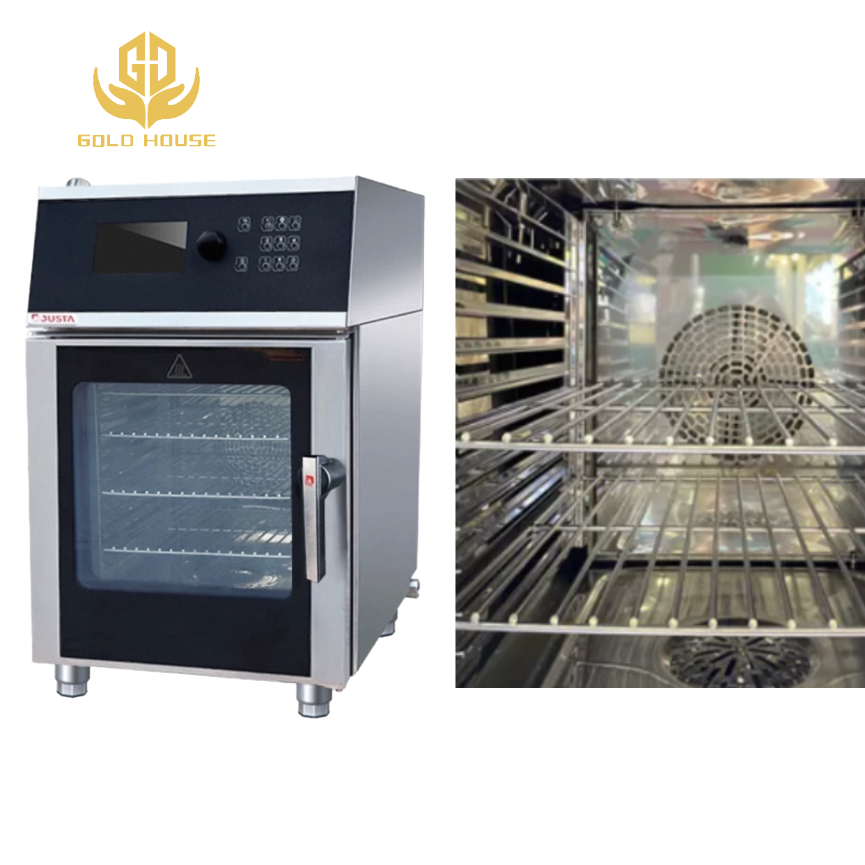 4 Tray Injection Electric Combination Oven Multi Function