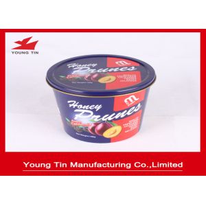 China Reuseable Round Gift Tins YT1076 , Large Dried Foods Packaging Container With Lids on sale China Reuseable Round Gift Tins YT1076 , Large Dried Foods Packaging Container With Lids on sale