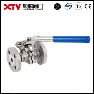 China CE/SGS/ISO9001 Approved and Xtv Stainless Steel Spring Return Handle Flange Ball Valve on sale