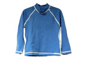 Buy cheap Blue Swim Rash Guard UPF 50+ , Customized Size Rashguard Bathing Suit  product
