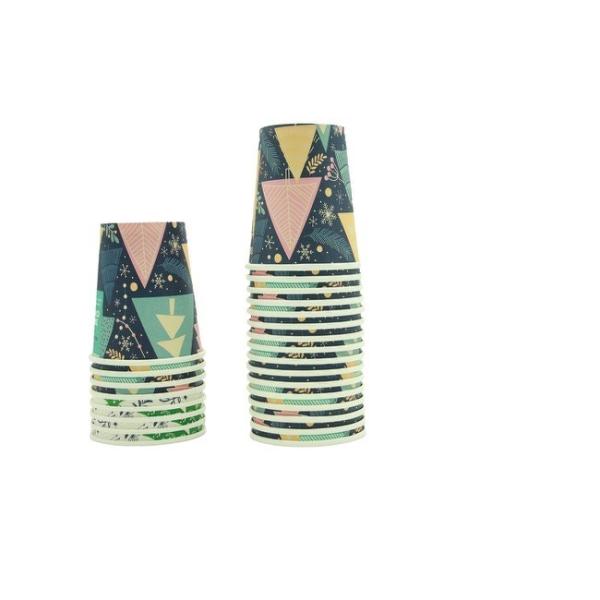 Colorful Disposable Mouthwash Cups, Small Disposable Cups, Mini Paper Cups for Parties, Picnics, Barbecues, Travel and Events