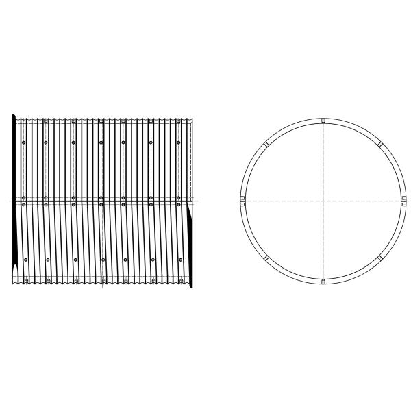 Heavy Steel Wire Rope Winch Drum With LBS Double Broken Line Rope Groove