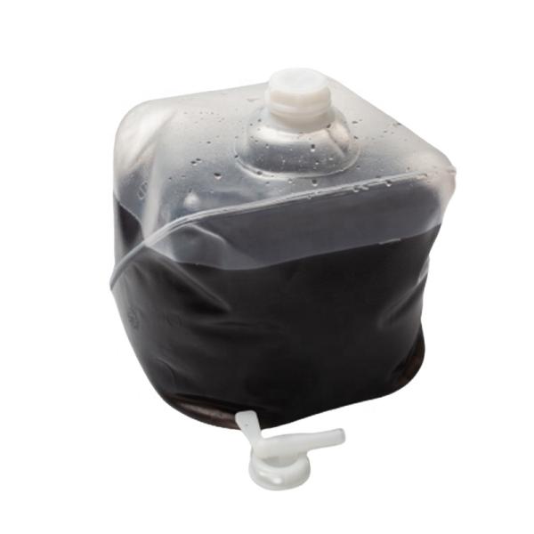 Sake Wine Drinks Plastic Semi Collapsible Jerry Can With Handle Tap