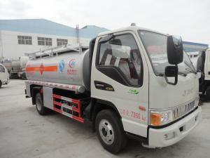 China best quality brand new 4*2 diesel 120HP JAC 1200gallon  5m3 oil truck for sale, JAC LHD fuel dispensing truck for sale on sale