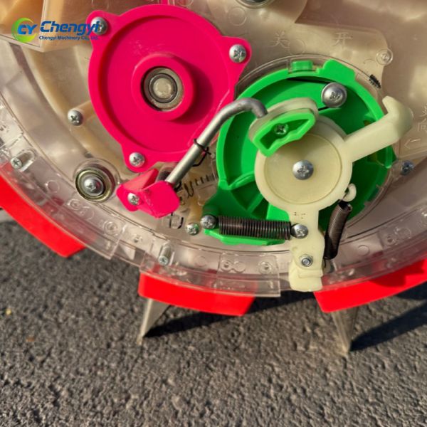 Premium Manual Seeder Machine with Rust-resistant Coating Adjustable Seeding Depth and Density Ergonomic Non-slip Handle