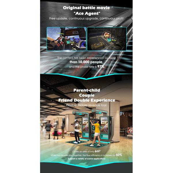 Shooting Machine Virtual Reality Gun Arcade Machine 2 Player Amusement Ride 9d Vr Simulator