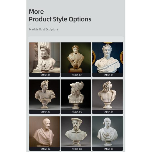 Stone David Statue Statue David Life Size Famous White Marble Bust Statue