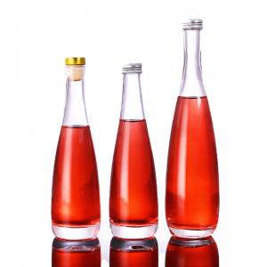 China 200ml-750ml Glass White Wine Bottle Vodka Bottle Water Bottle Cork with Custom Color on sale